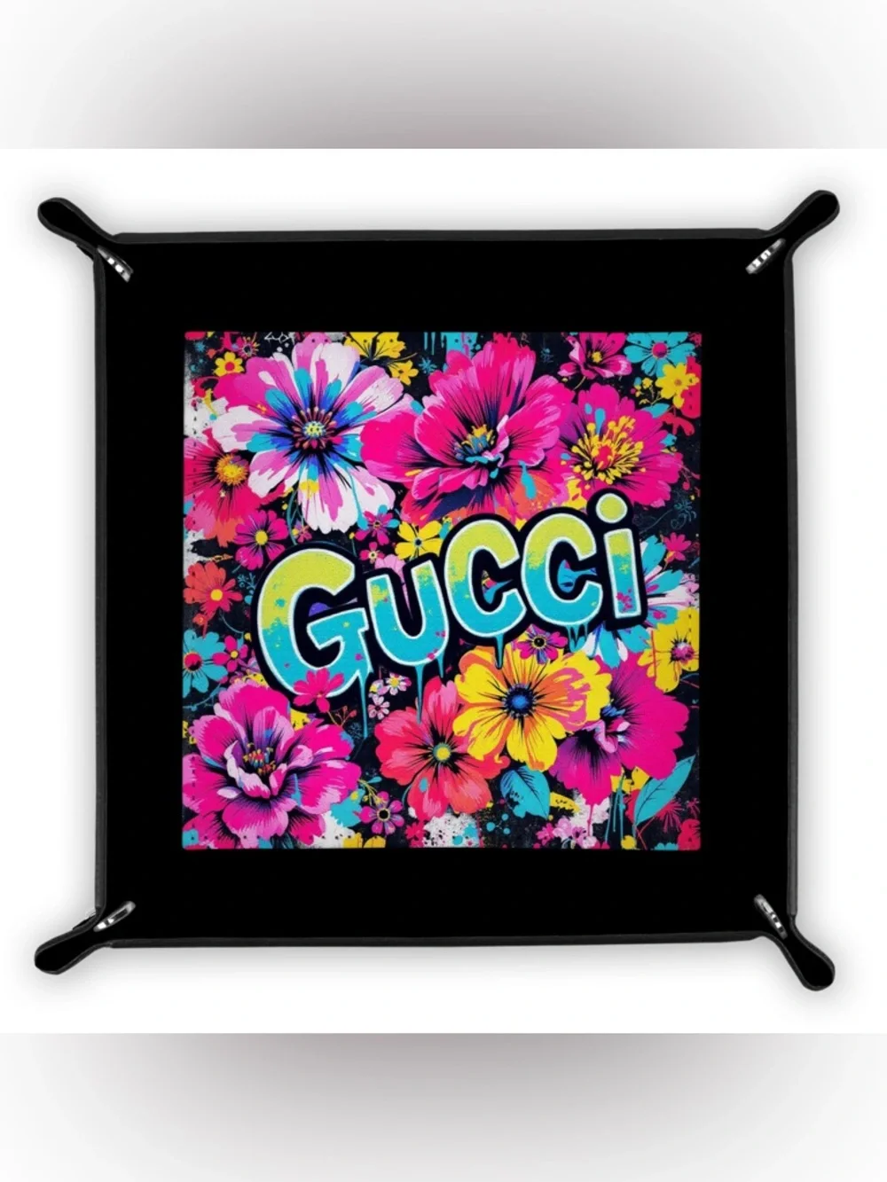 HANDMADE FASHION Foldable PU Leather Accessory Tray